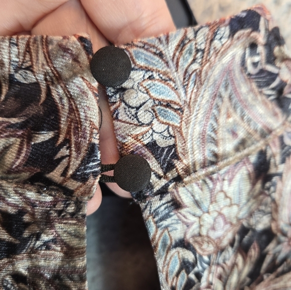 Melloday Velvet Women Mini Dress Sz S Cut Out High Neck Long Sleeves Mute Color - Picture 10 of 12